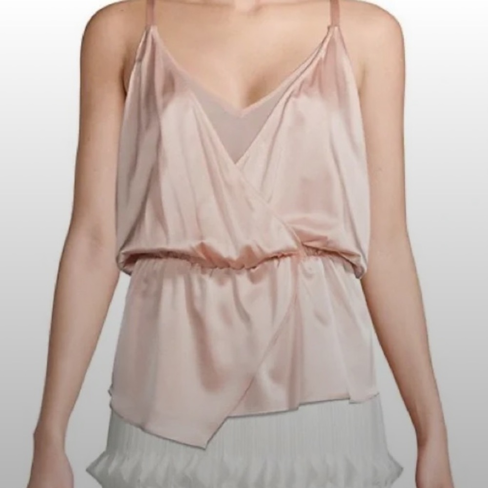 Ramy Brook Pink Silk Top